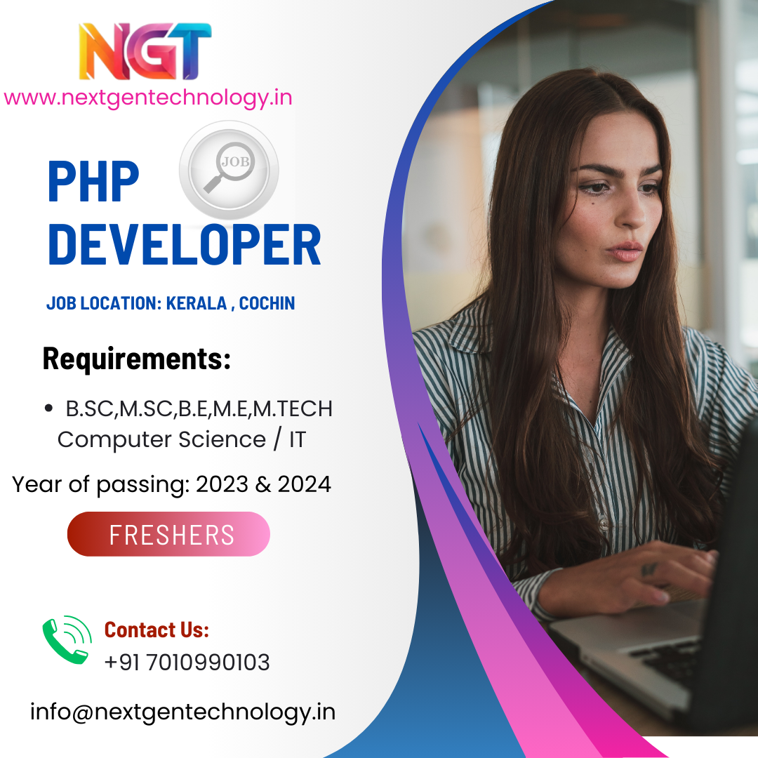 NextGen Technology - PHP Developer Vacancy