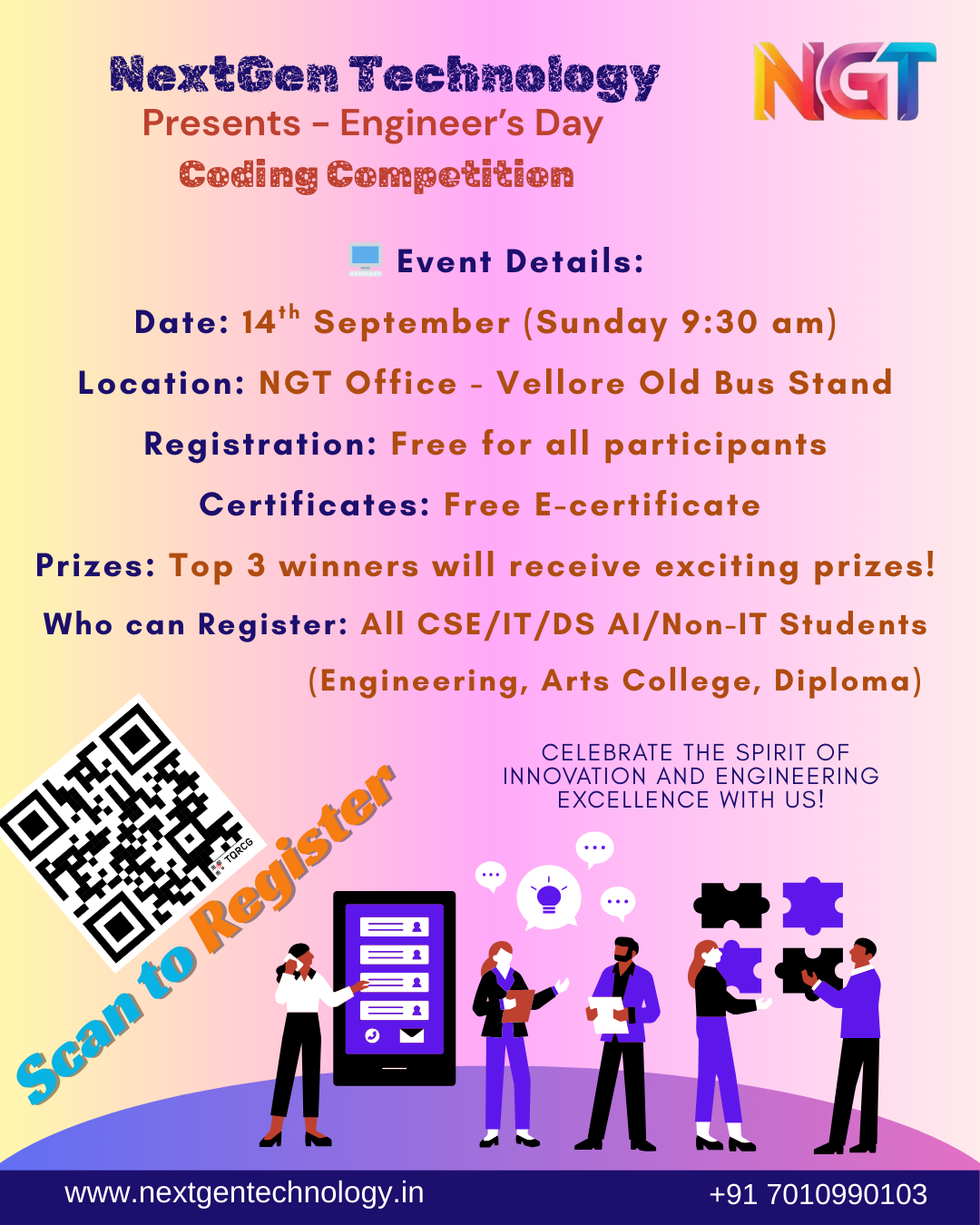 NextGen Technology coding competition vellore